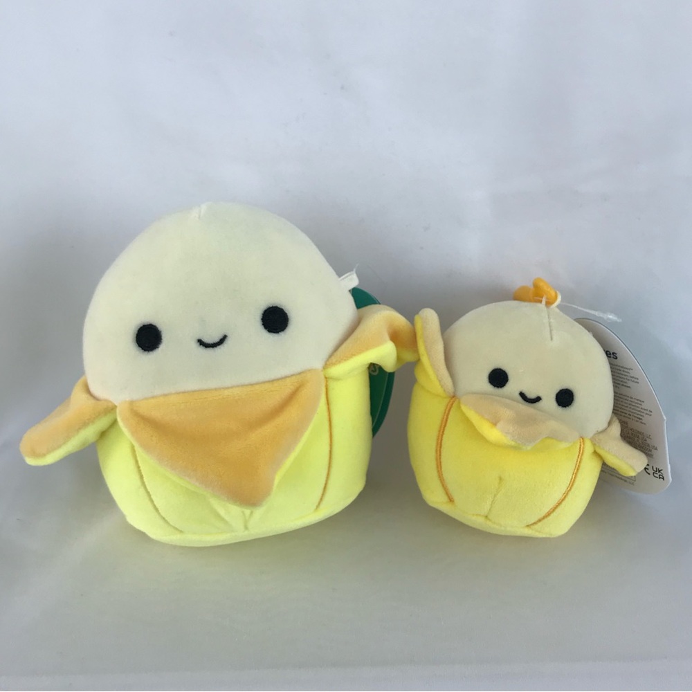 Junie the Banana Squishmallow Clip and 5” Bundle NWT